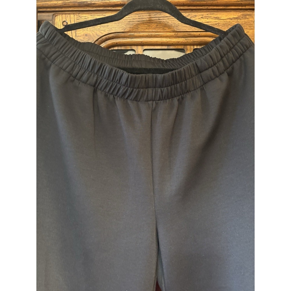 Dear Scarlett Women's Two Piece Too Pants Black 2XL Loungewear Set NWOT Wide Leg - Picture 4 of 7